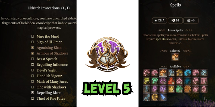 level 5 Best Bg3 Wyll Build spells | Gamerglen.com