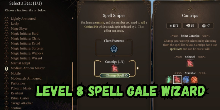 Best Gale Build Bg3 Level 8 Spellbook and Spells Gale Wizard | Gamerglen.com