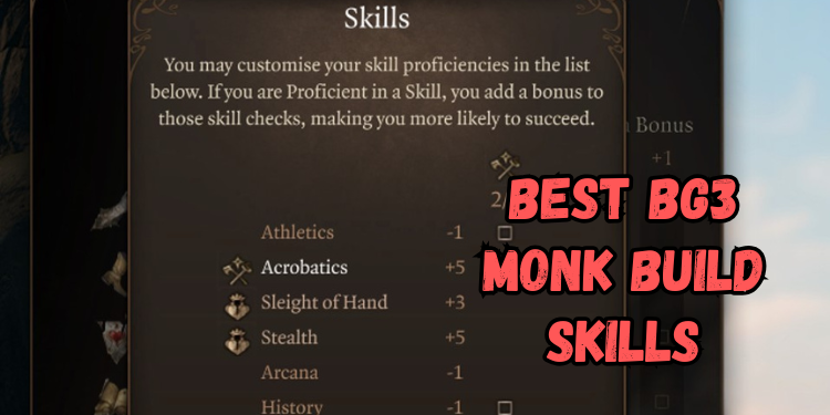 Best Bg3 Monk Build Recommended Skills | Gamerglen.com