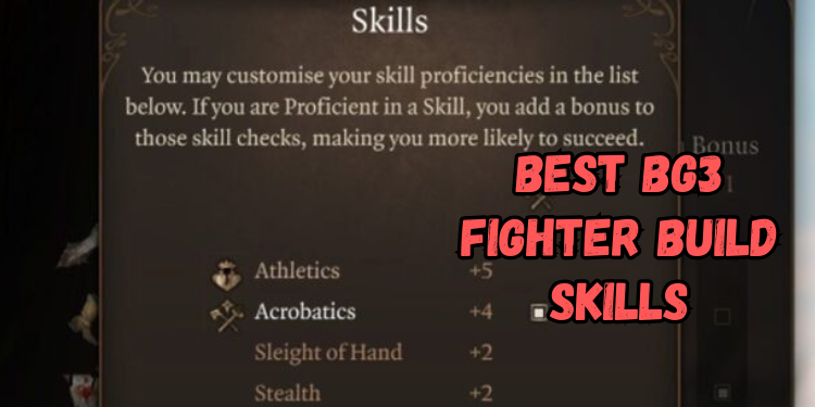 Best Bg3 Fighter Build Recommended Skills | Gamerglen.com