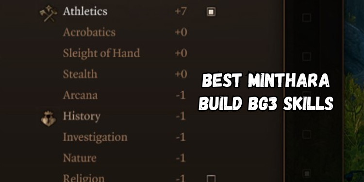 Best Minthara Build Bg3 Recommended Skills | Gamerglen.com