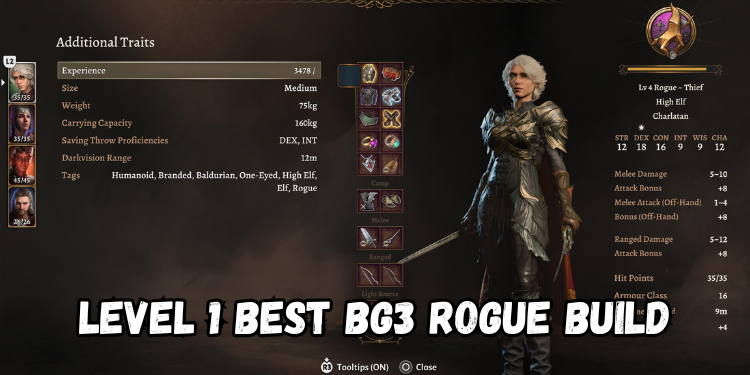 level 1 Best Bg3 Rogue Build | Gamerglen.com