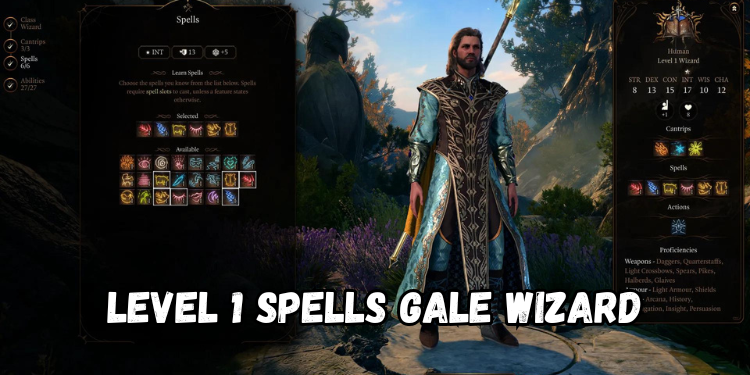 Best Gale Build Bg3 Level 1 Spells Gale Wizard | Gamerglen.com