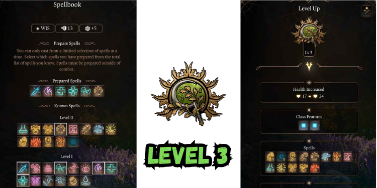 level 3 Best Bg3 Druid Build spells | Gamerglen.com